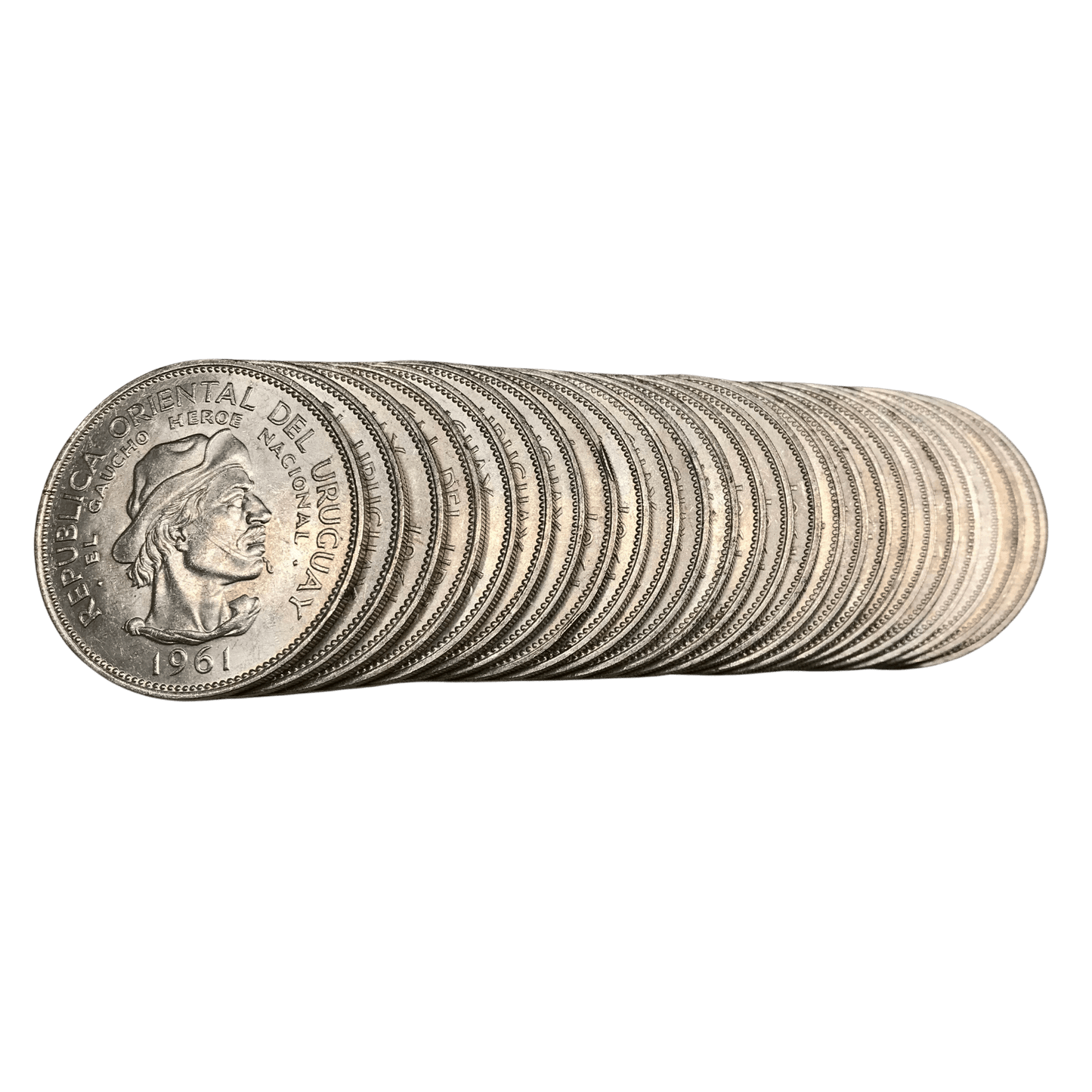 Uruguay - Lote de 25 Monedas del Gaucho - 1961 - 10 Pesos