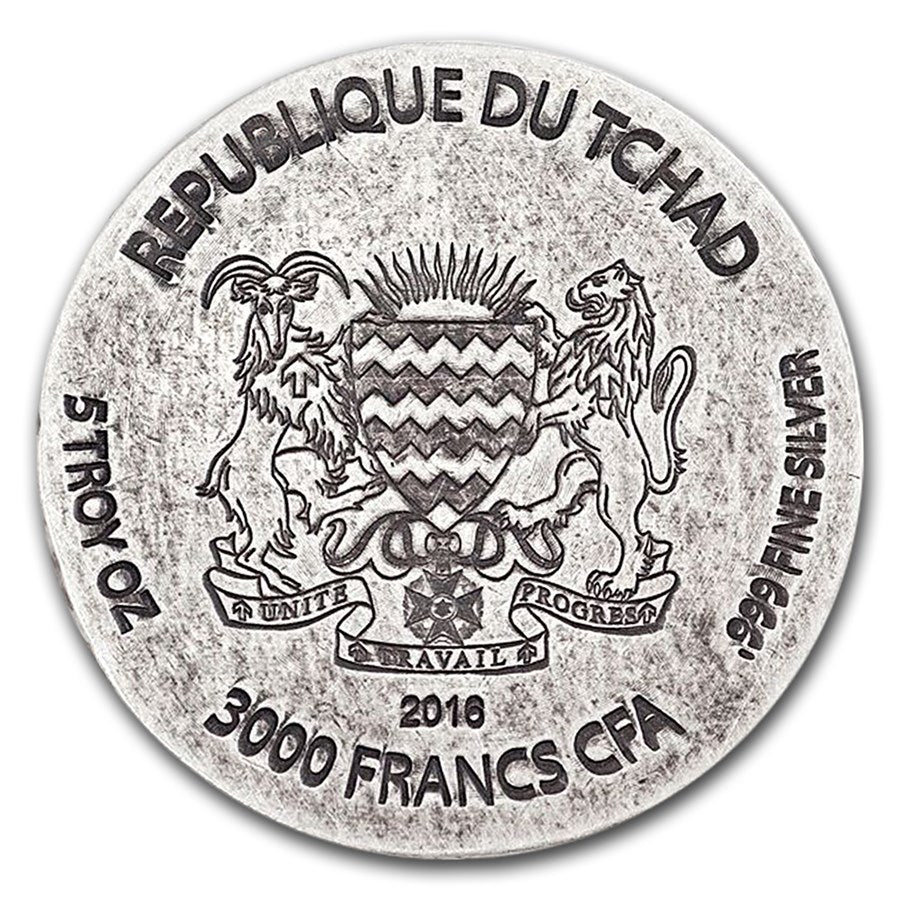 Chad - 2016 - 5 Onzas de Plata
