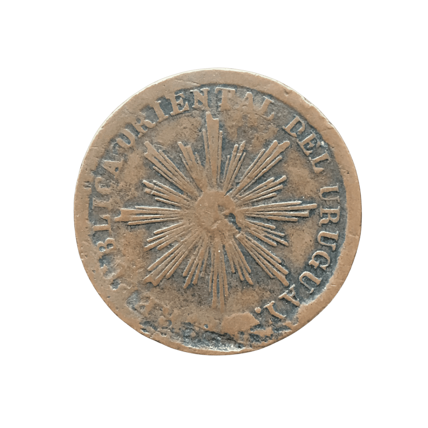 Uruguay - 1854 - 5 Centésimos - 8.2.D