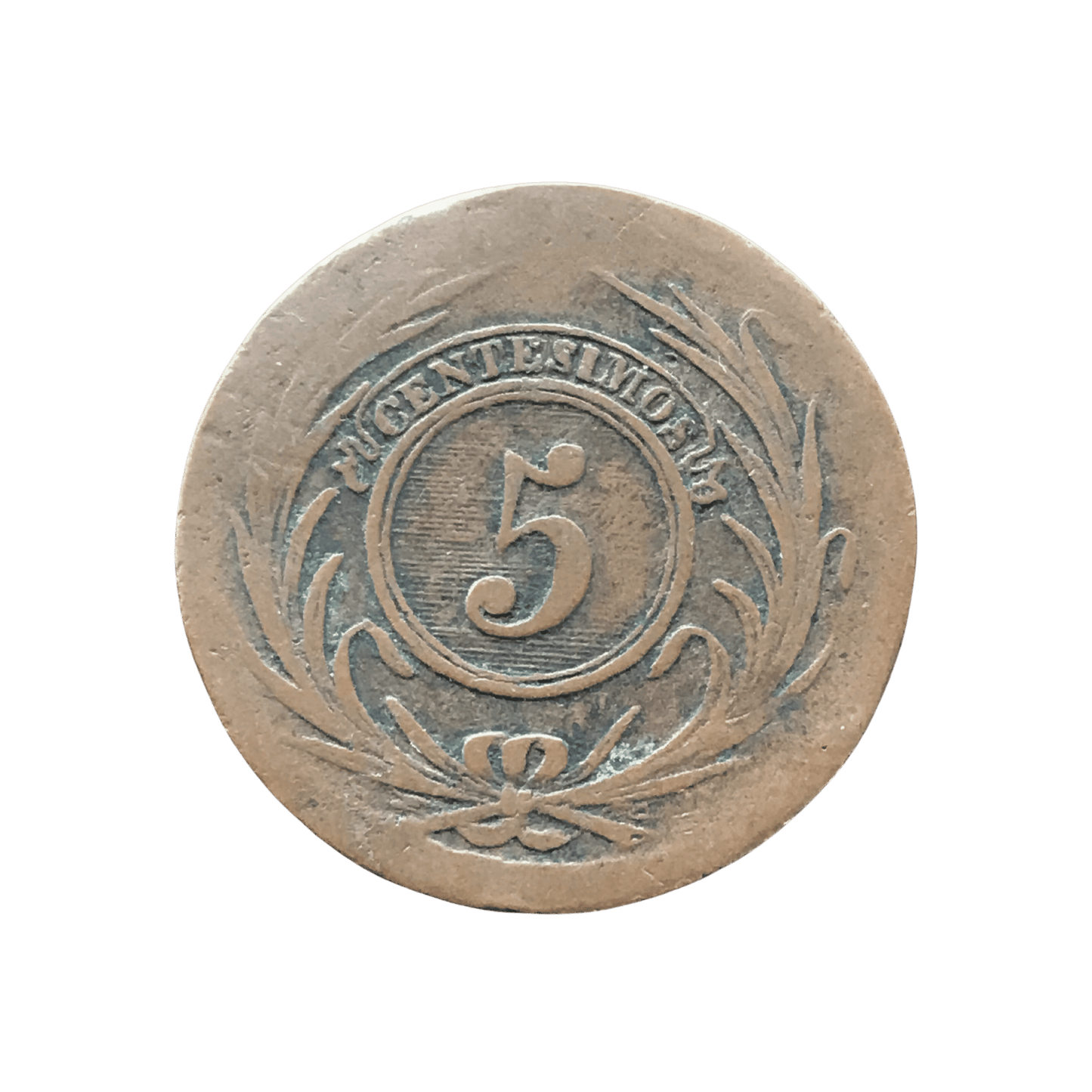 Uruguay - 1854 - 5 Centésimos - 8.2.D