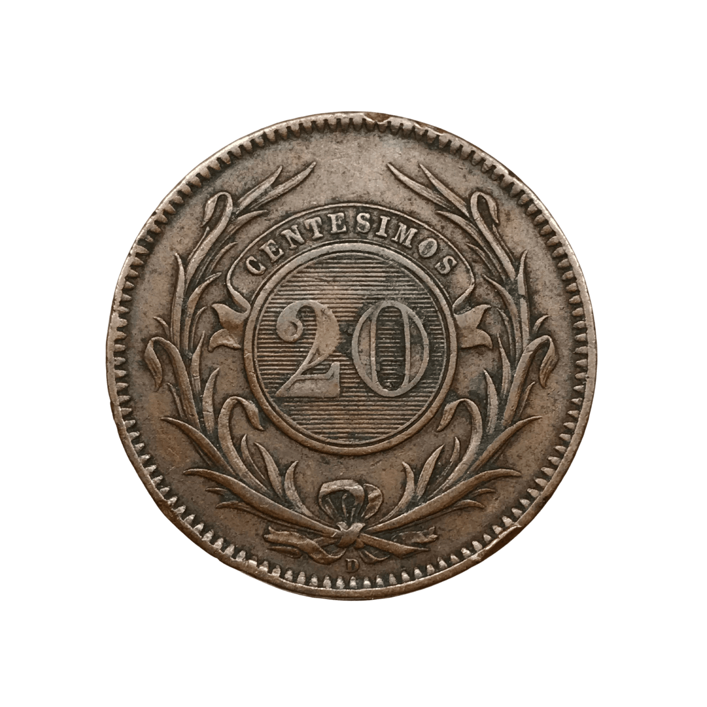 Uruguay - 1857 - 20 Centésimos