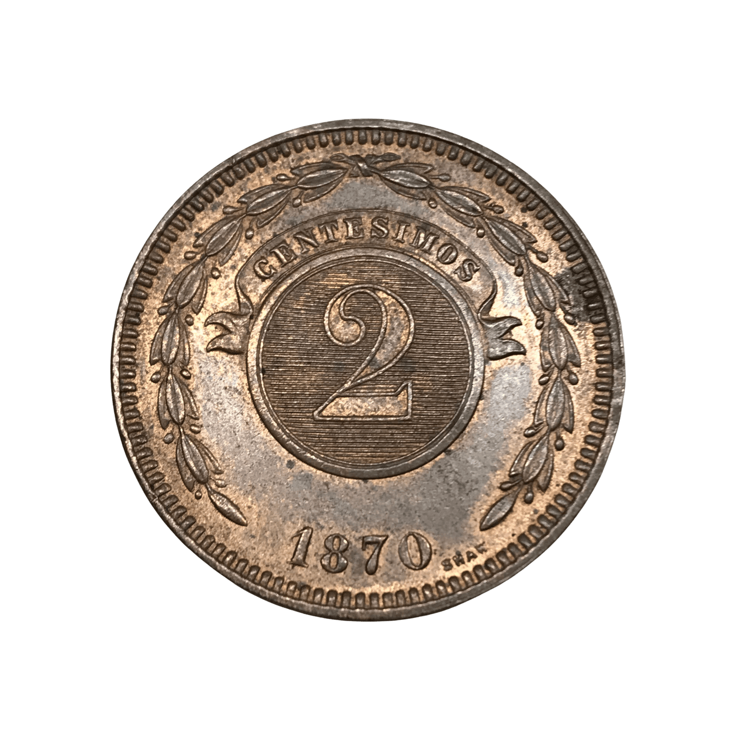 MM_ Paraguay - 2 Centésimos 1870