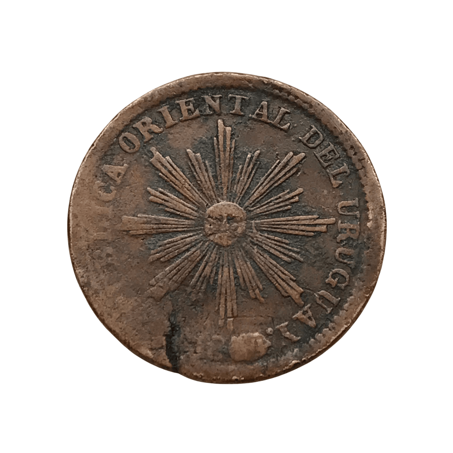 Uruguay - 1854 - 5 Centésimos - 8.1.A