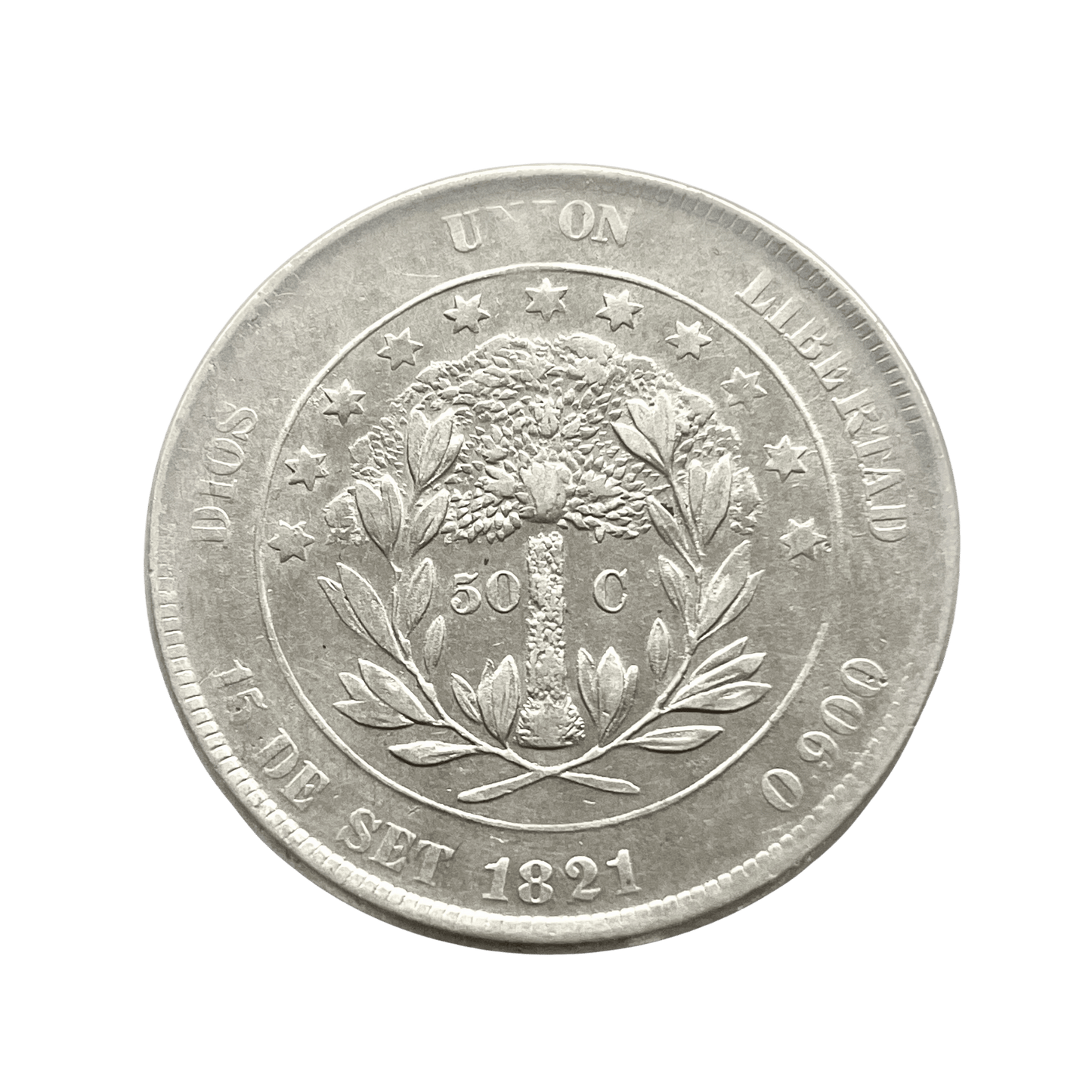 MM_ Honduras - 50 Centavos 1821