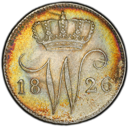 Paises Bajos - 1826 - 25 Cent - Certificada