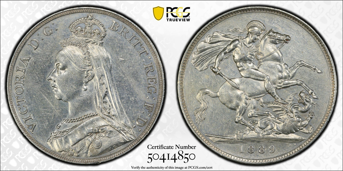 Gran Bretaña - 1889 - 1 Corona - Certificada