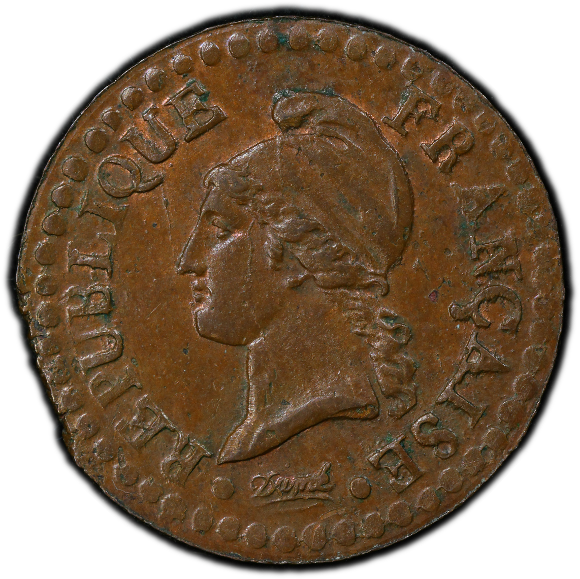Francia - 1789 - 1 Cent - Certificada