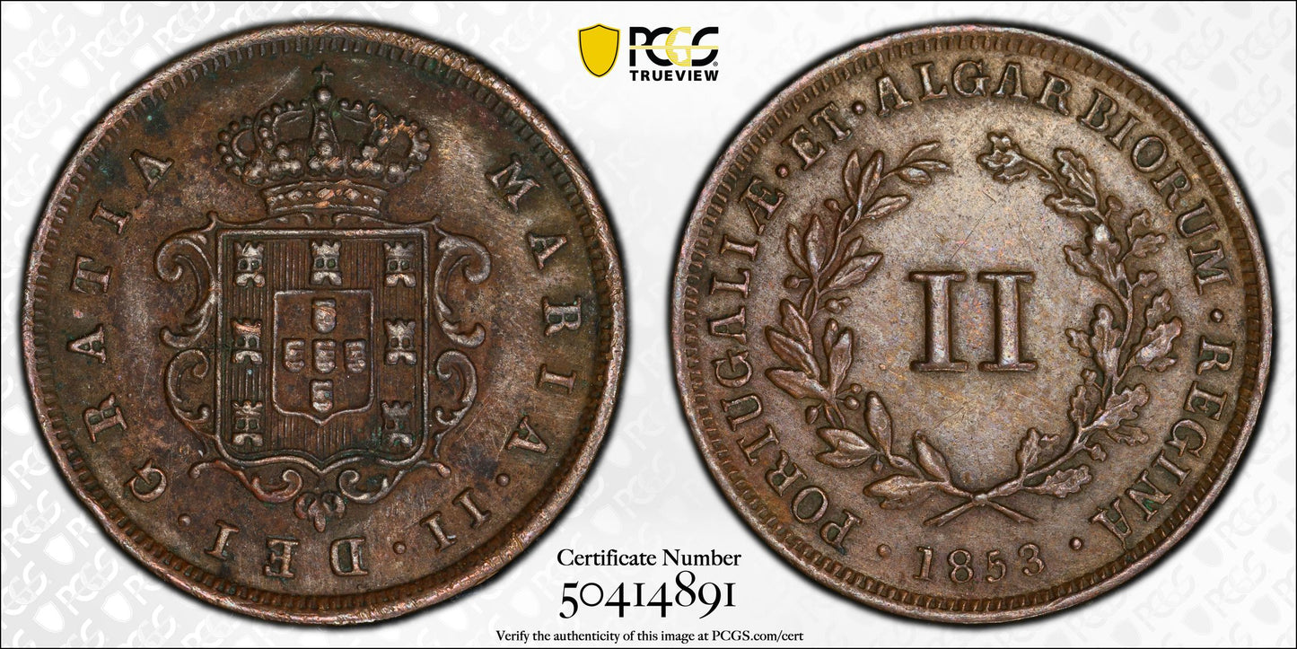 Mozambique - 1853 - 2 Reis - Certificada