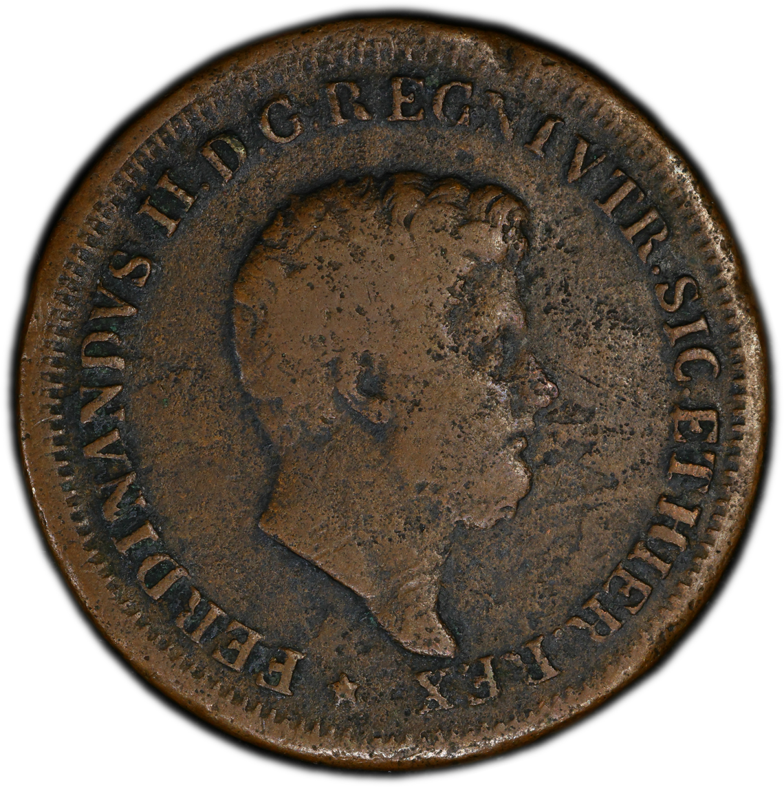 Italia - 1851 - Napoles y Sicilia - 3 Tornesi - Certificada