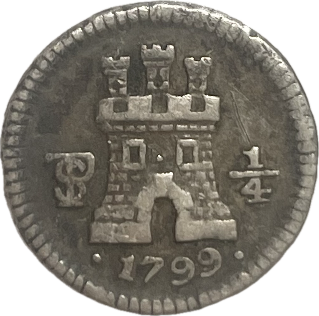 España Colonial - 1799 - Potosí - 1/4 Real
