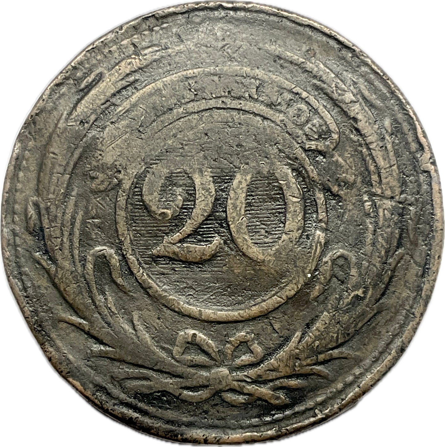 Uruguay - 1855 - 20 Centésimos