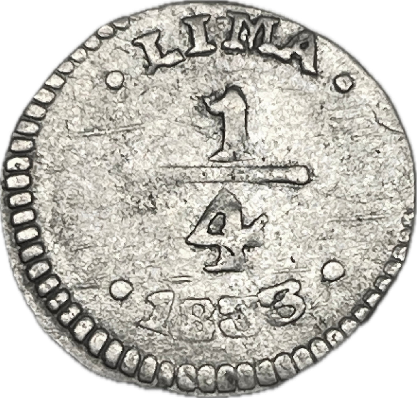 Perú - 1833 - 1/4 Real