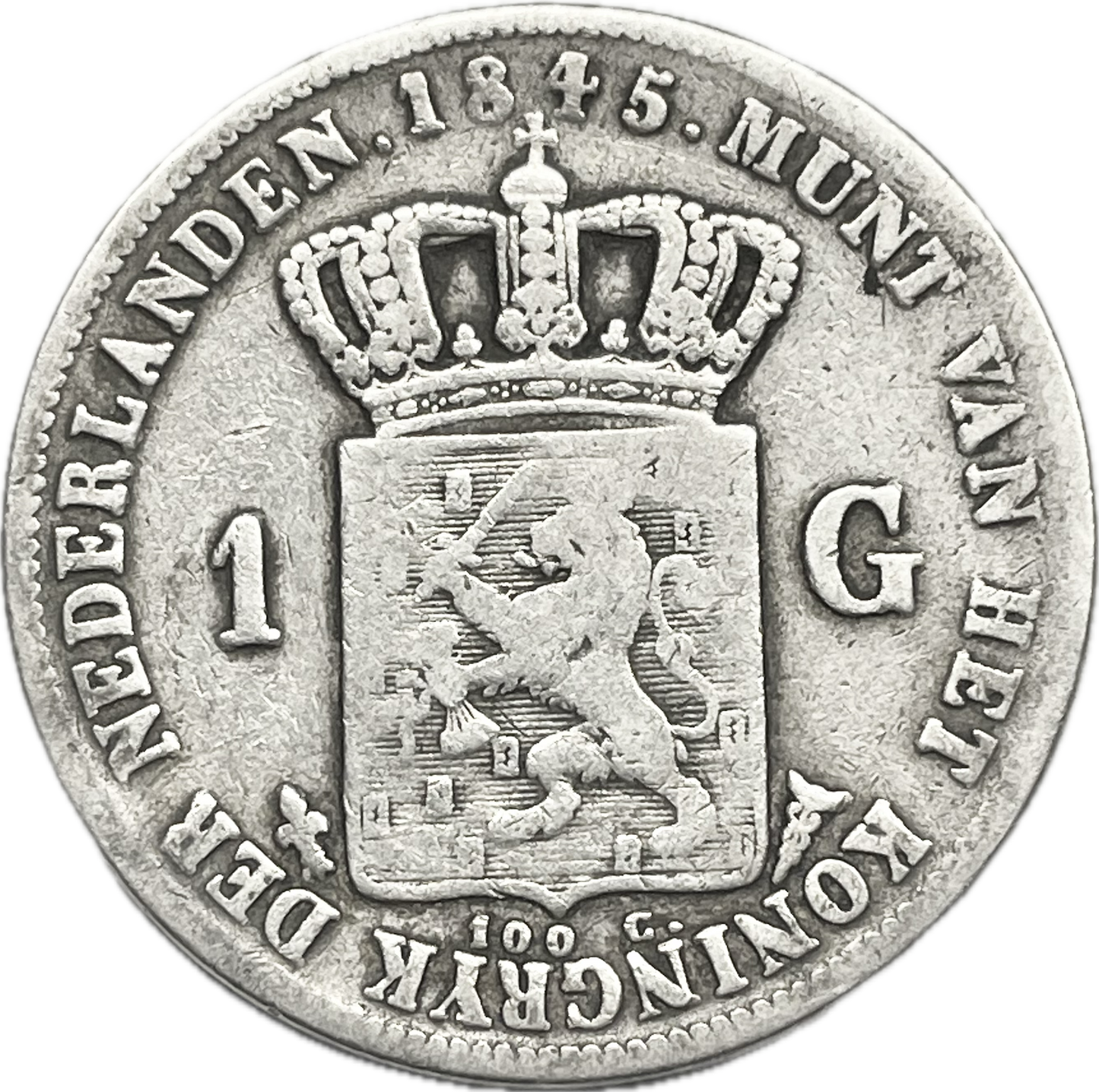 Países Bajos - 1845 - 1 Gulden