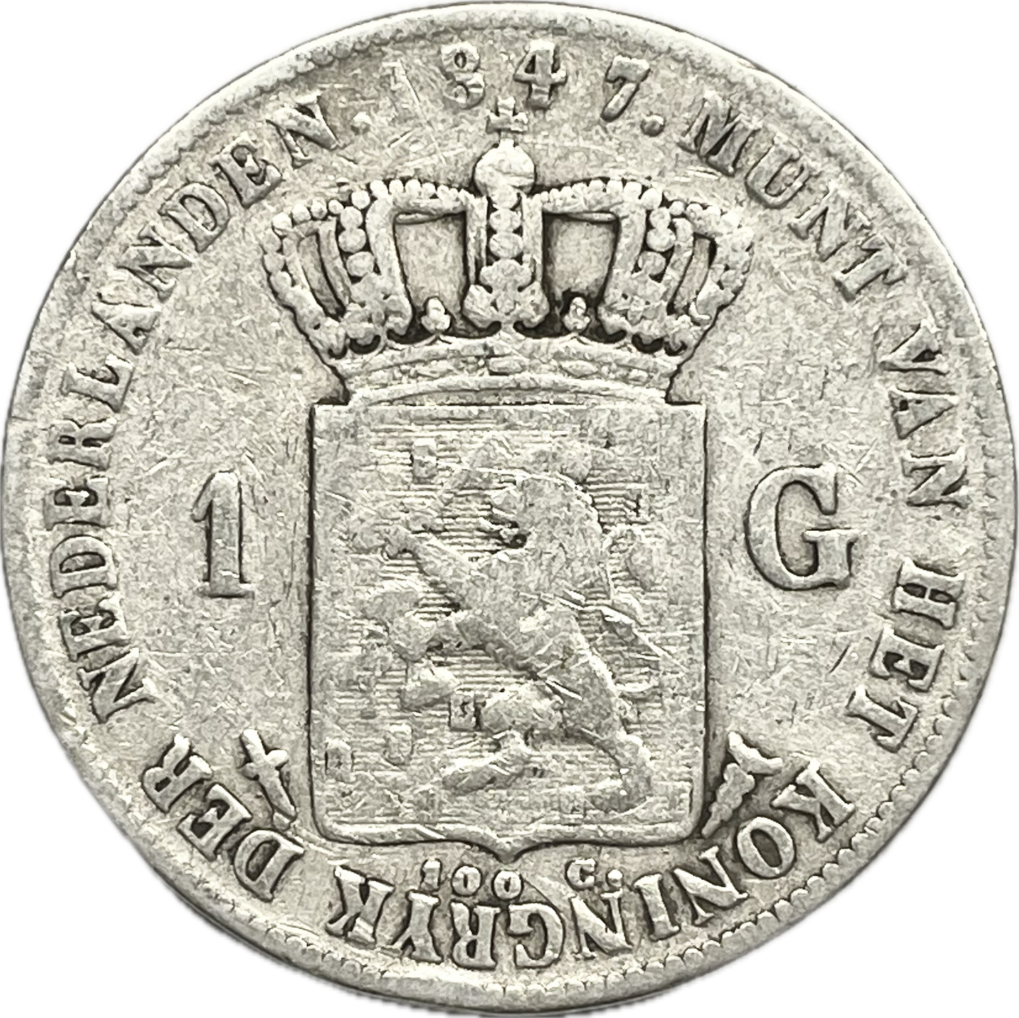 Países Bajos - 1847 - 1 Gulden
