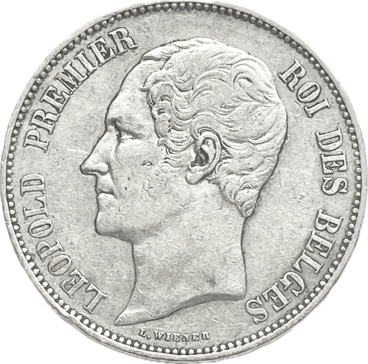 Bélgica - 1850 - 5 Francos