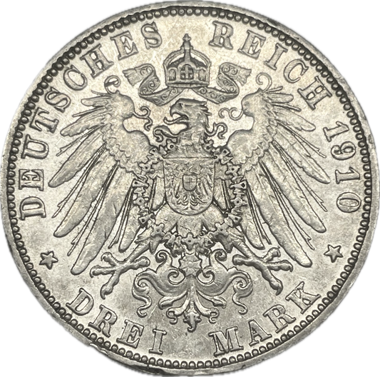 Alemania - 1910 - Bavaria - 3 Marcos - D