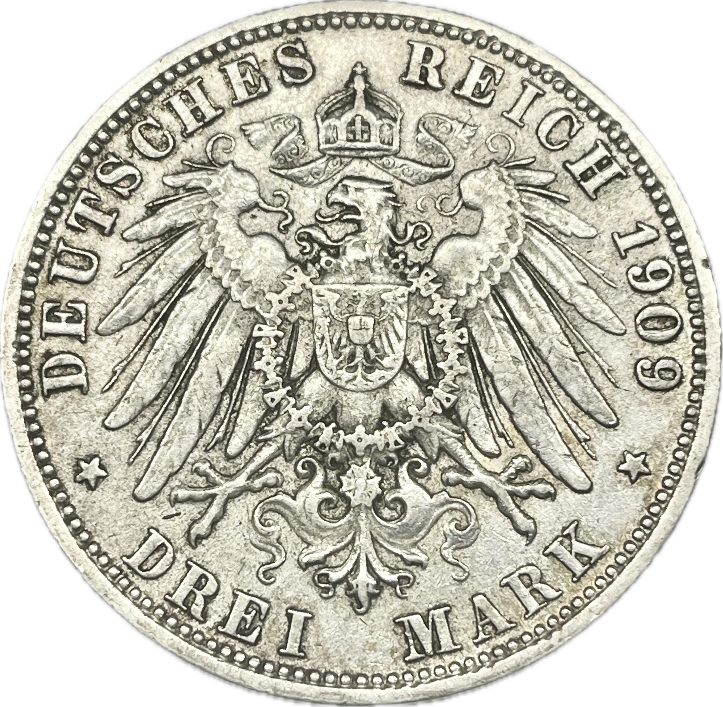 Alemania - 1909 - Bavaria - 3 Marcos - D