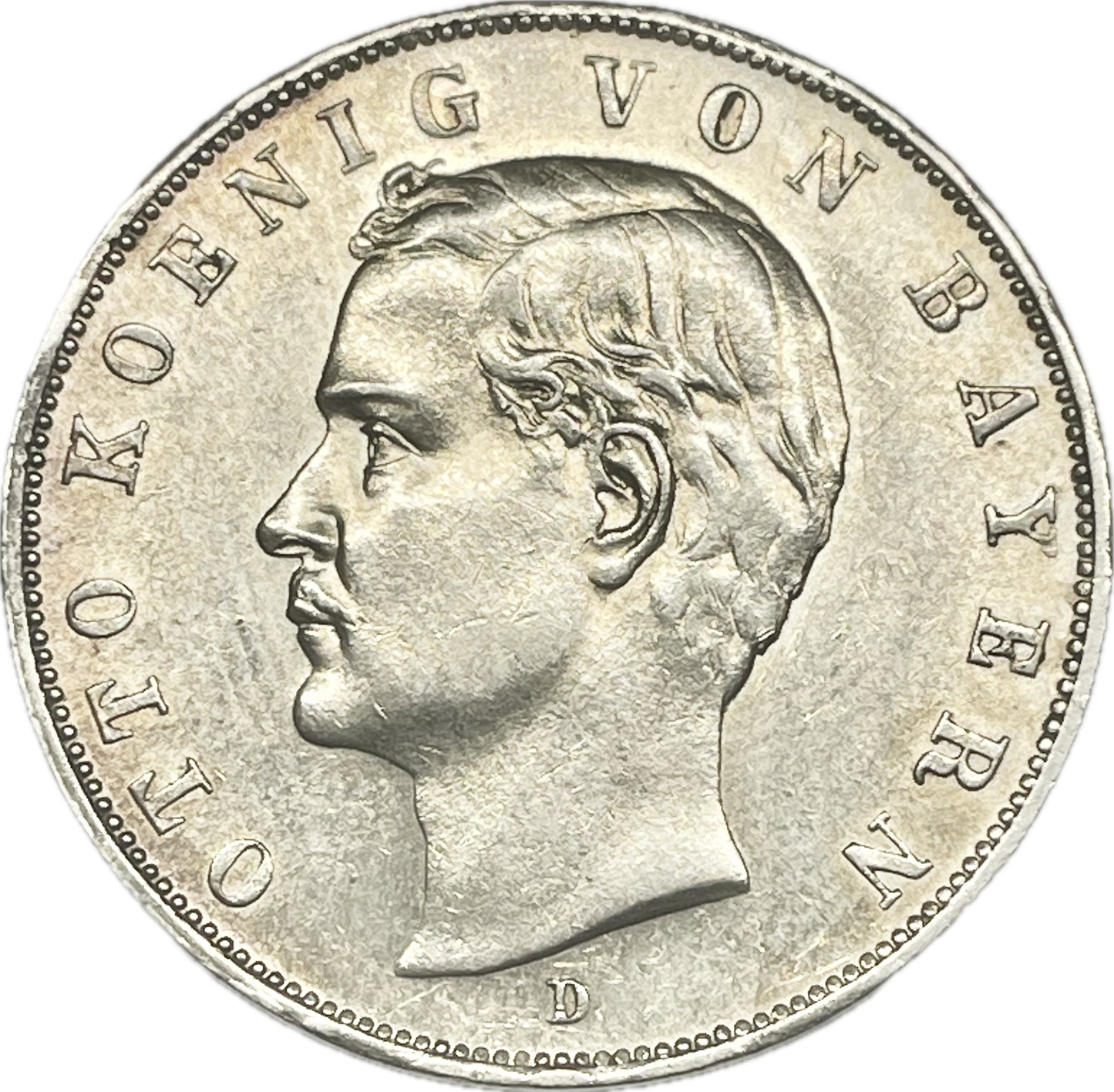 Alemania - 1912 - Bavaria - 3 Marcos - D - Sin Circular