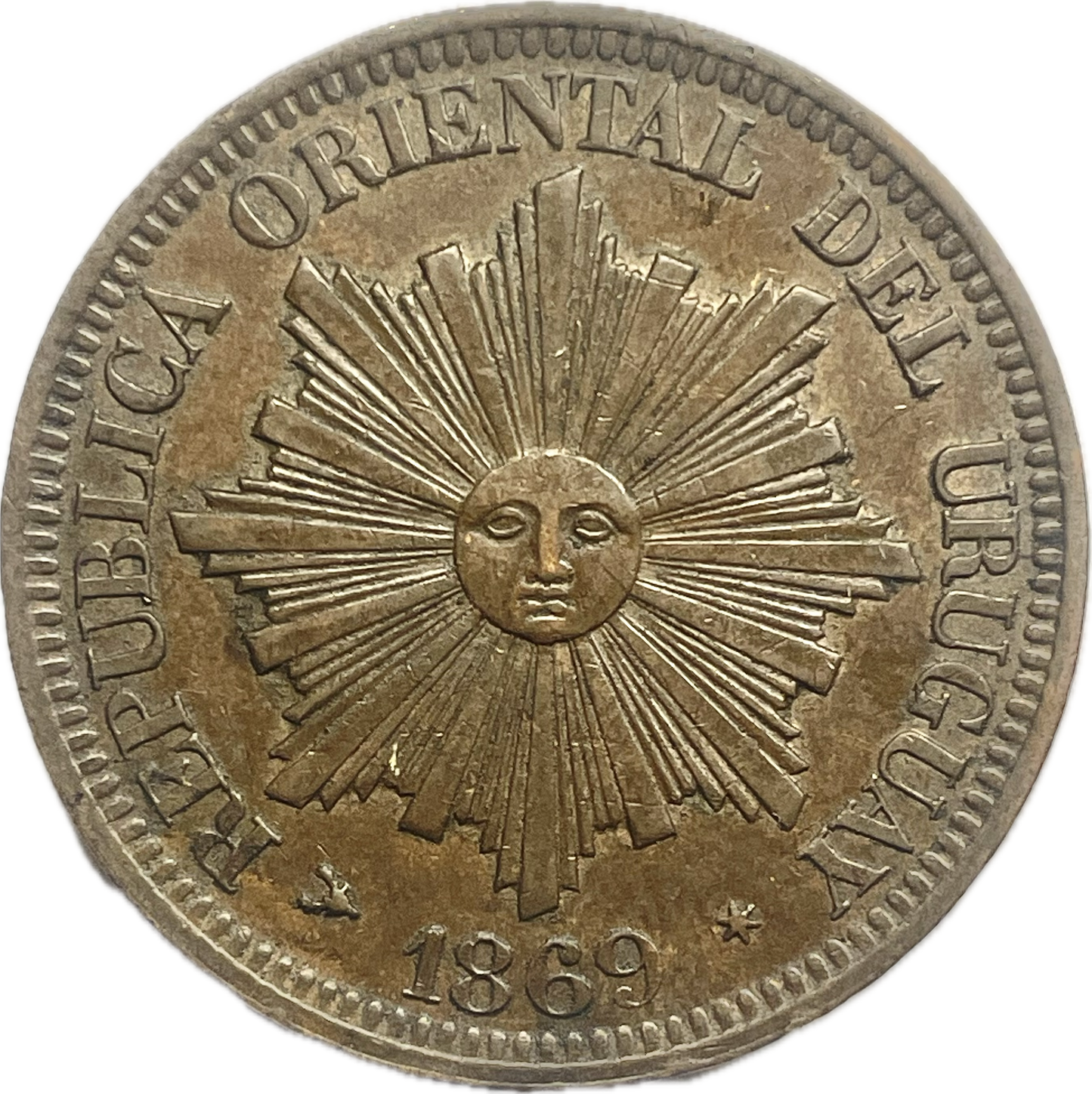 Uruguay - 1896 - 4 Centésimos - H - Sin Circular