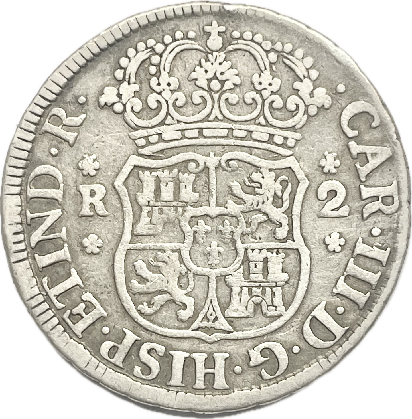 España Colonial - 1768 - Potosí - 2 Reales