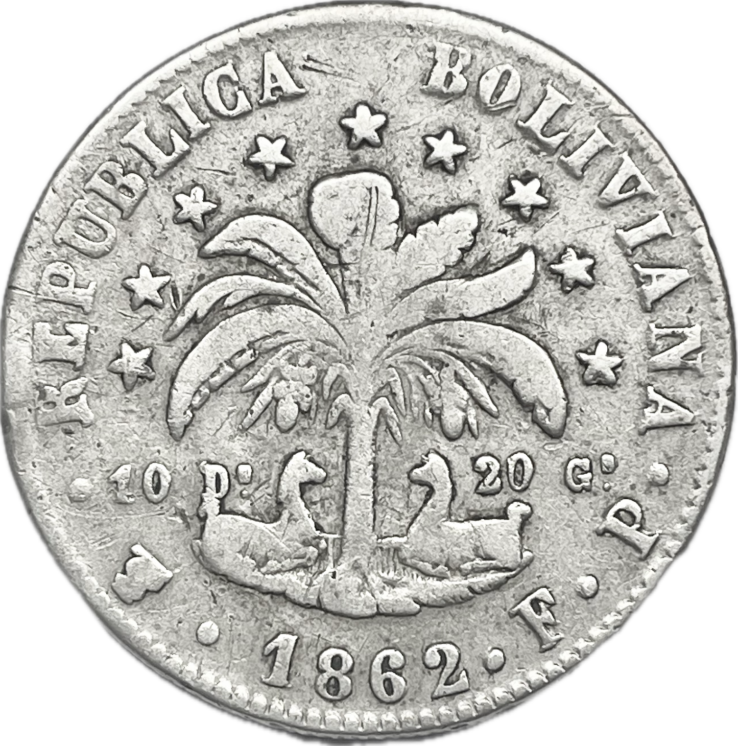 Bolivia - 1862 - 8 Soles