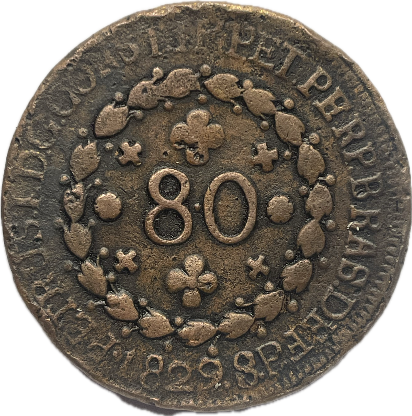 Brasil - 1892 - São Paulo - 80 Reis - 19 T