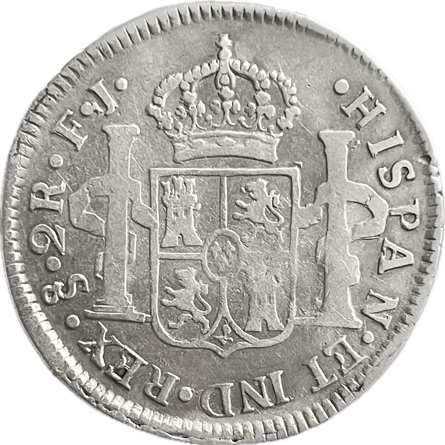 España Colonial - 1803 - Santiago - 2 Reales