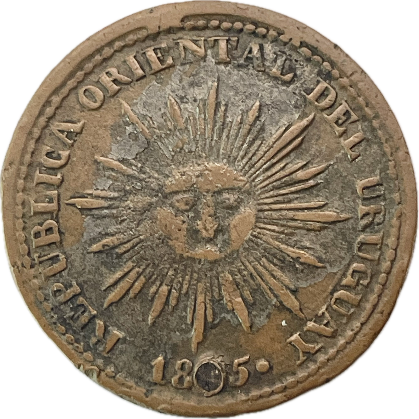 Uruguay - 1855 - 5 Centésimos