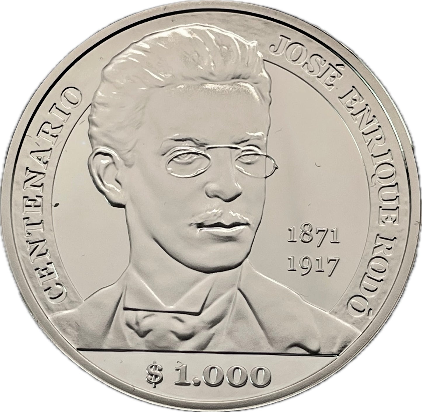 Uruguay - 2017 - 1000 Pesos - Centenario José Enrique Rodó