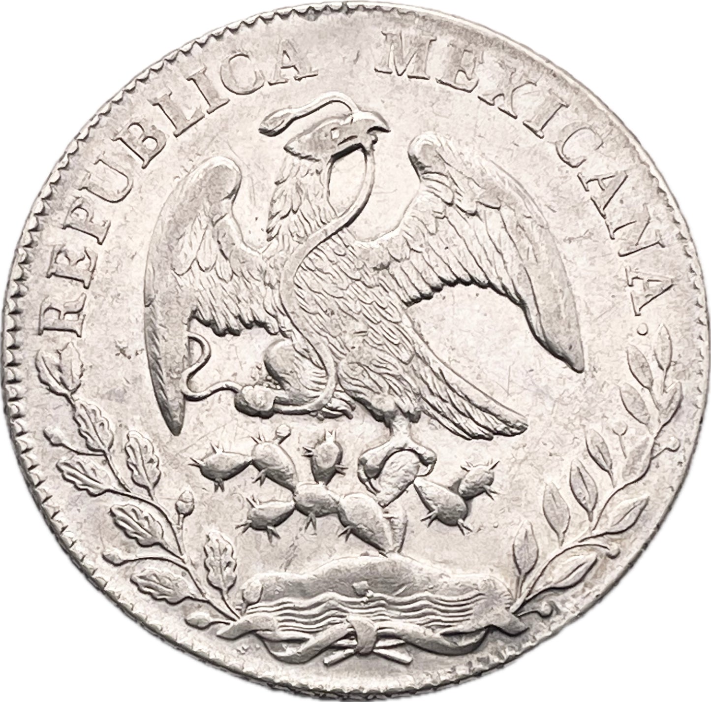 México - 1877 - 8 Reales M - Sin Circular