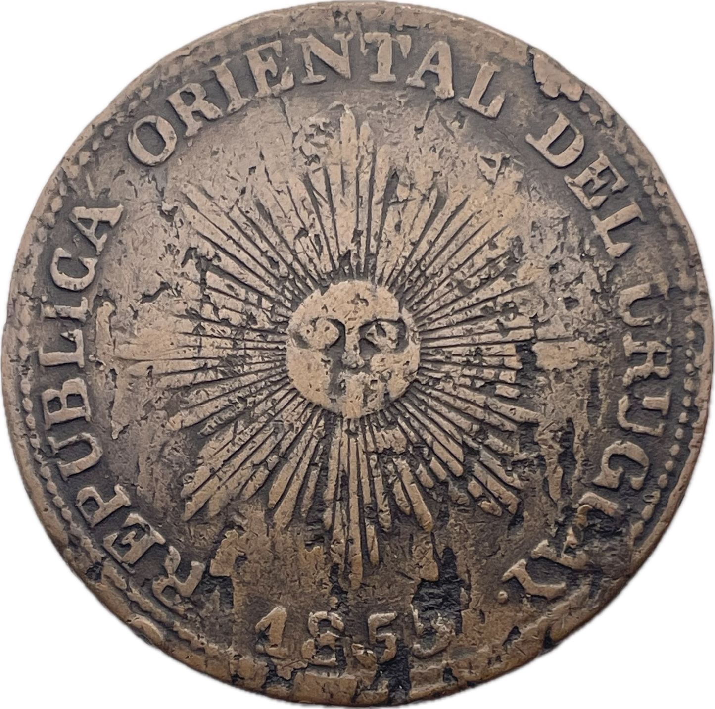 Uruguay - 1855 - 20 Centésimos