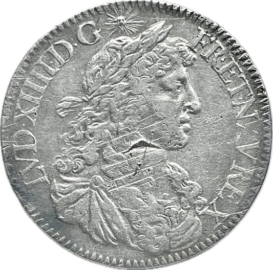 Francia - 1667 -  1/2 Ecu