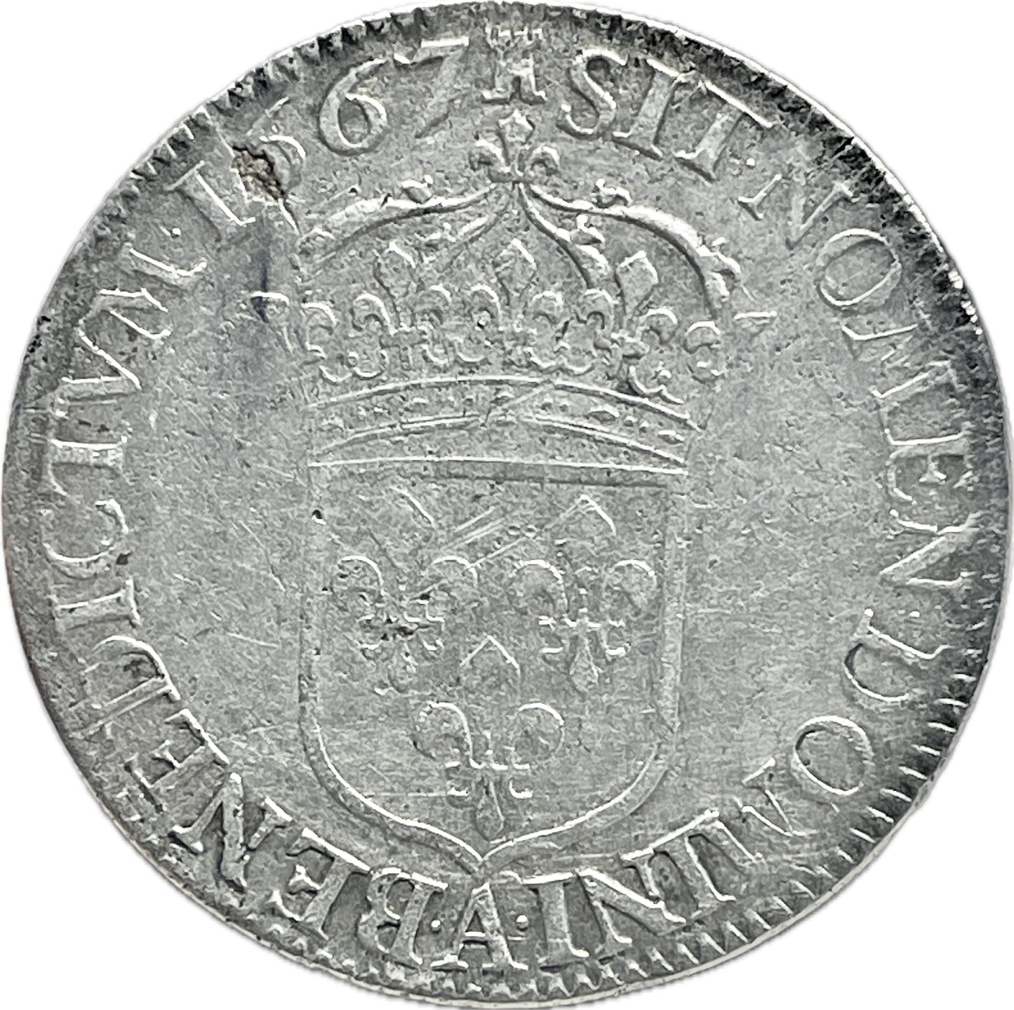 Francia - 1667 -  1/2 Ecu
