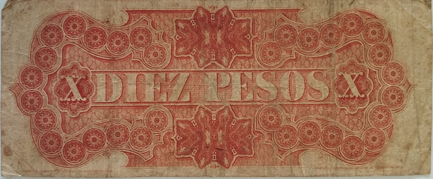 Uruguay - 1867 - 10 Pesos - Banco Oriental