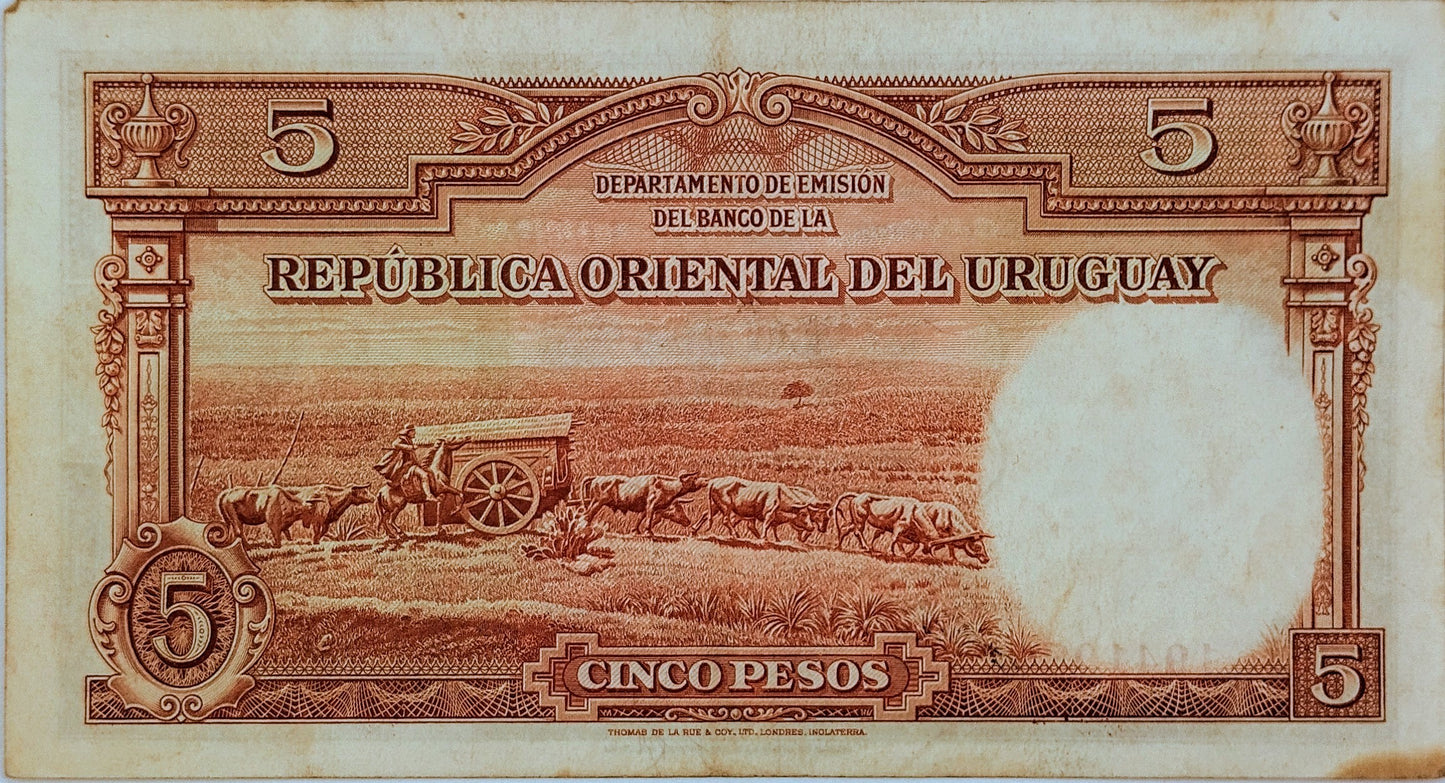 Uruguay - 1935 - 5 Pesos - 9.IV.1