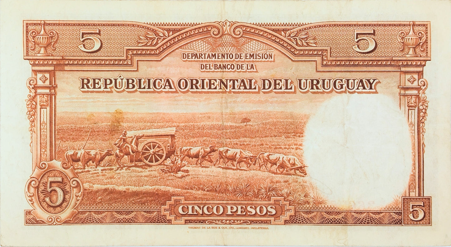 Uruguay - 1935 - 5 Pesos - 9.IV.5