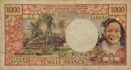 Francia - 1977 - Polinesia Francesa - 1000 Francos