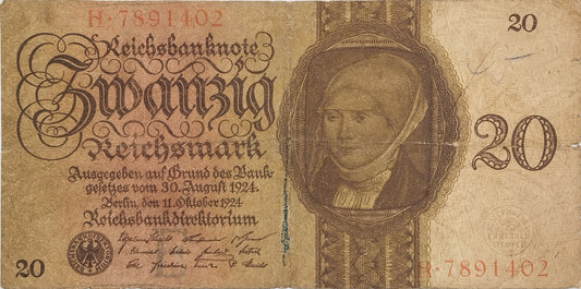 Alemania - 1924 - 20 Marcos