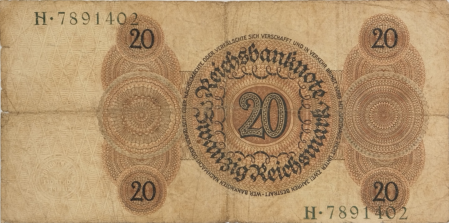 Alemania - 1924 - 20 Marcos