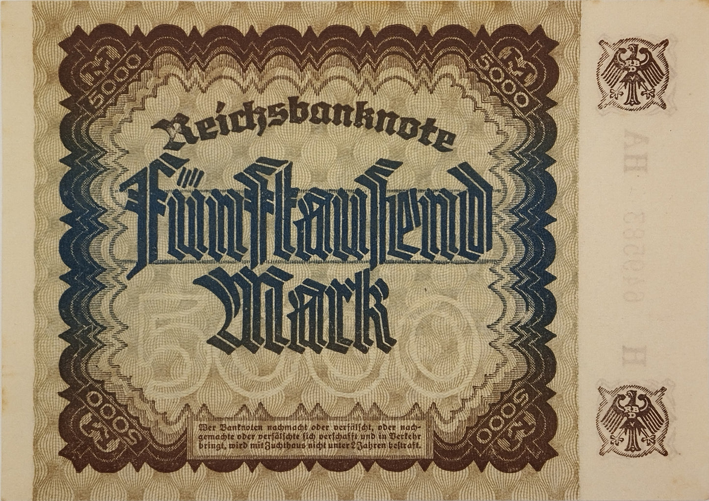 Alemania - 1922 - 5000 Marcos