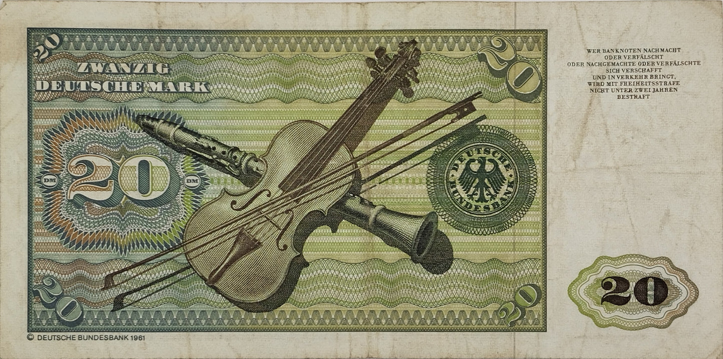 Alemania - 1980 - 20 Marcos
