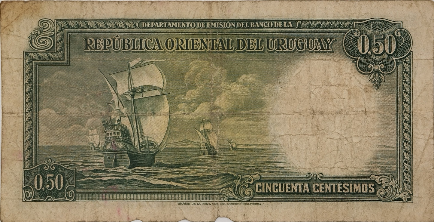 Uruguay - 1935 - 50 Centésimos - 9.II.10