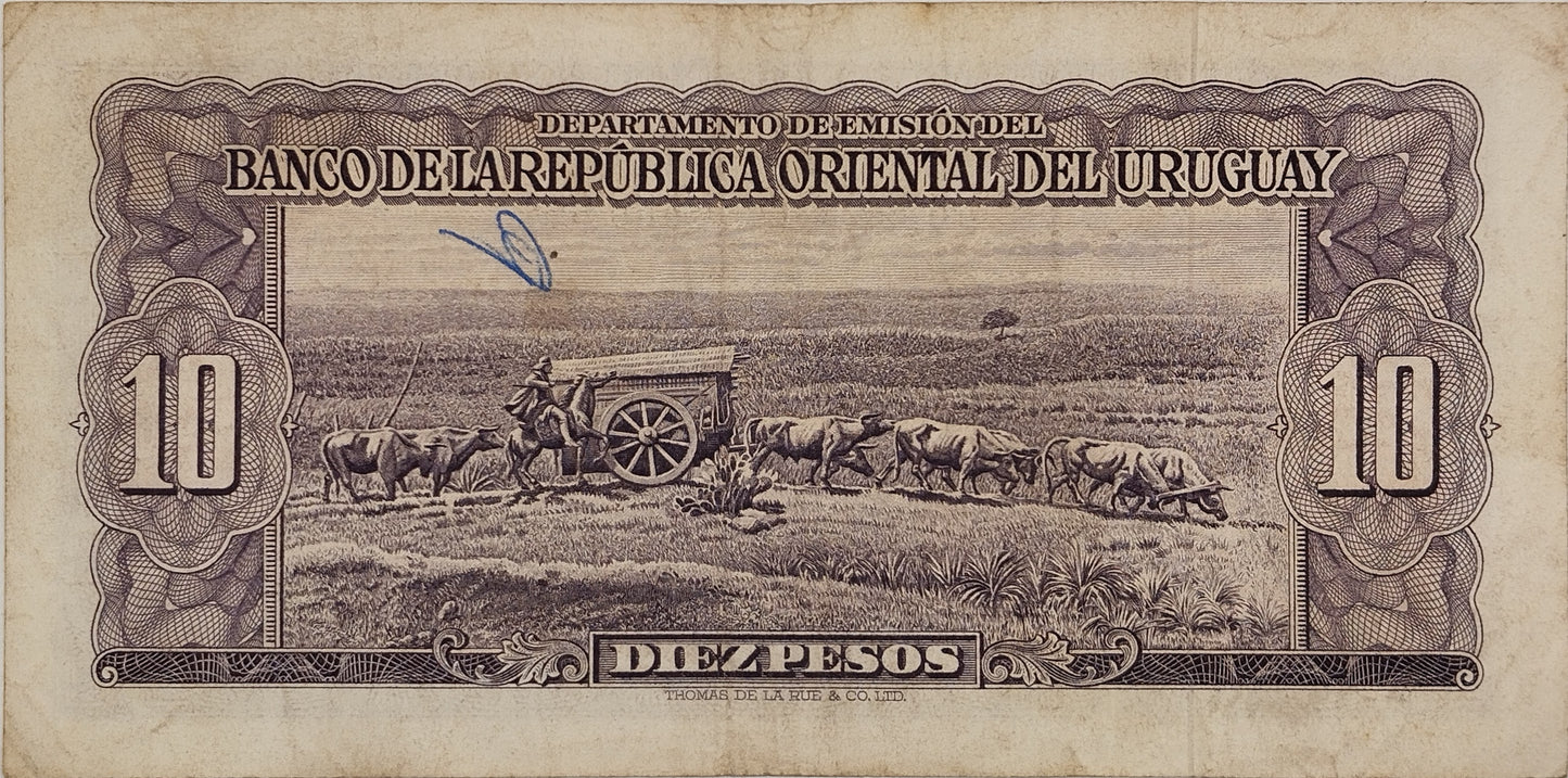 Uruguay - 1939 - 10 Pesos - 10.V.24