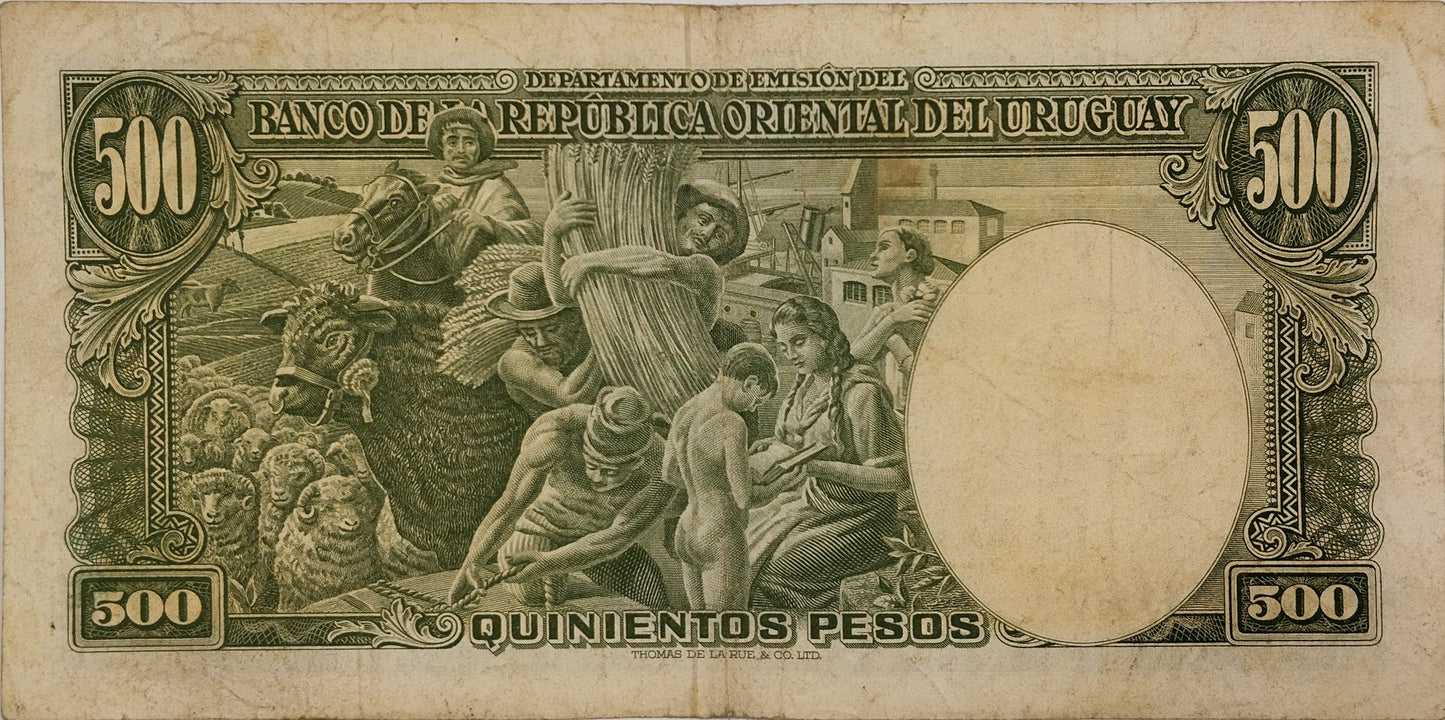 Uruguay - 1939 - 500 Pesos - 10.VIII.12