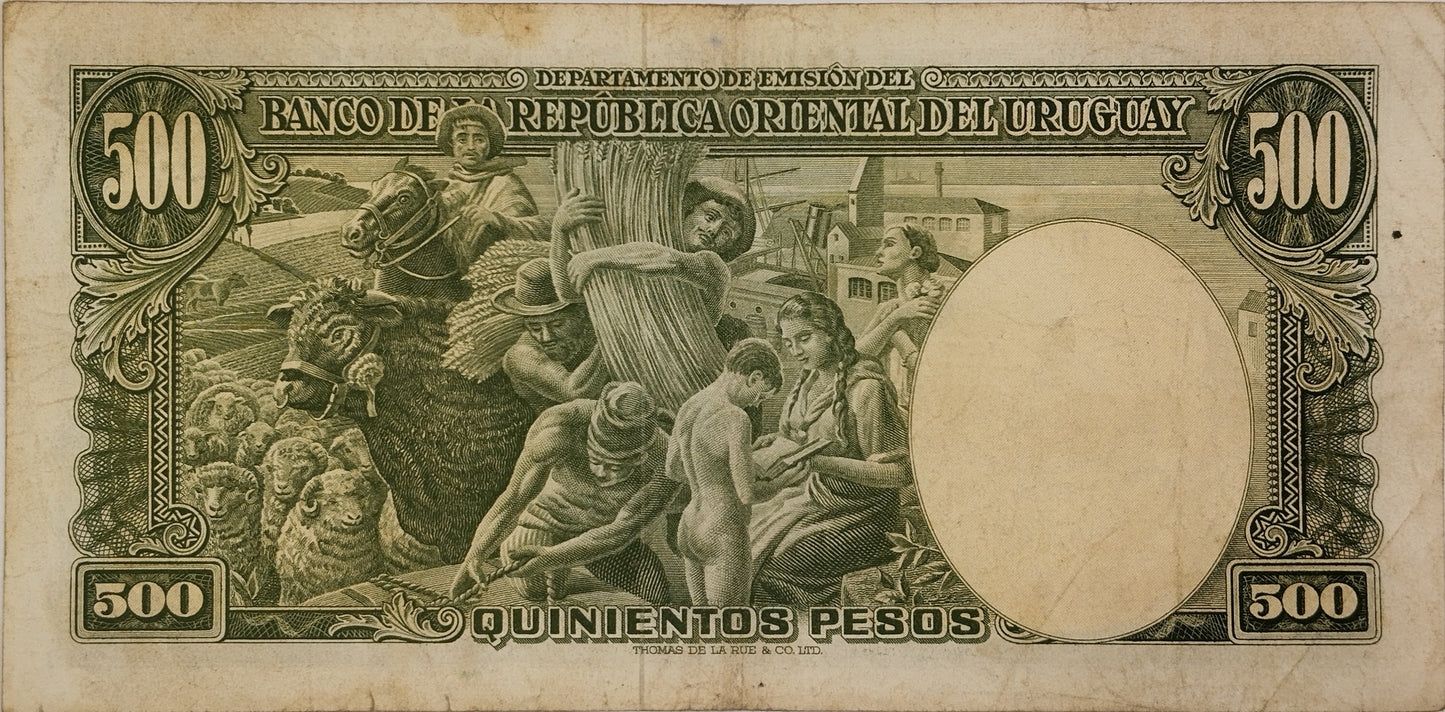 Uruguay - 1939 - 500 Pesos - 10.VIII.14