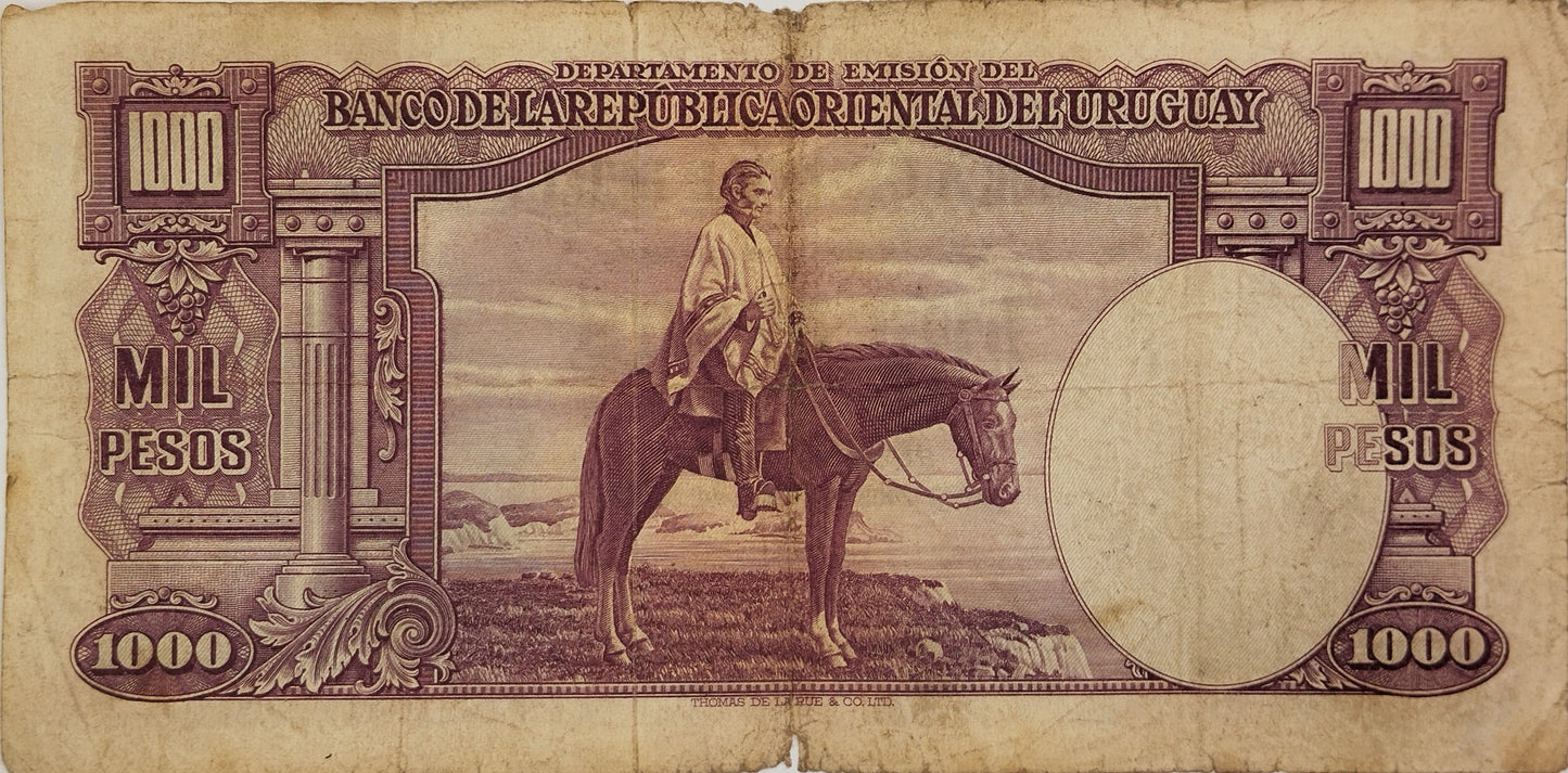 Uruguay - 1939 - 1000 Pesos - 10.IX.10