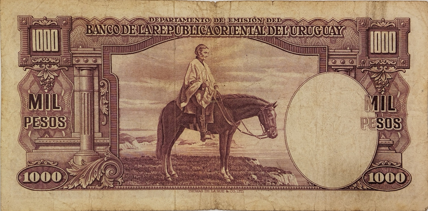 Uruguay - 1939 - 1000 Pesos - 4.IX.12