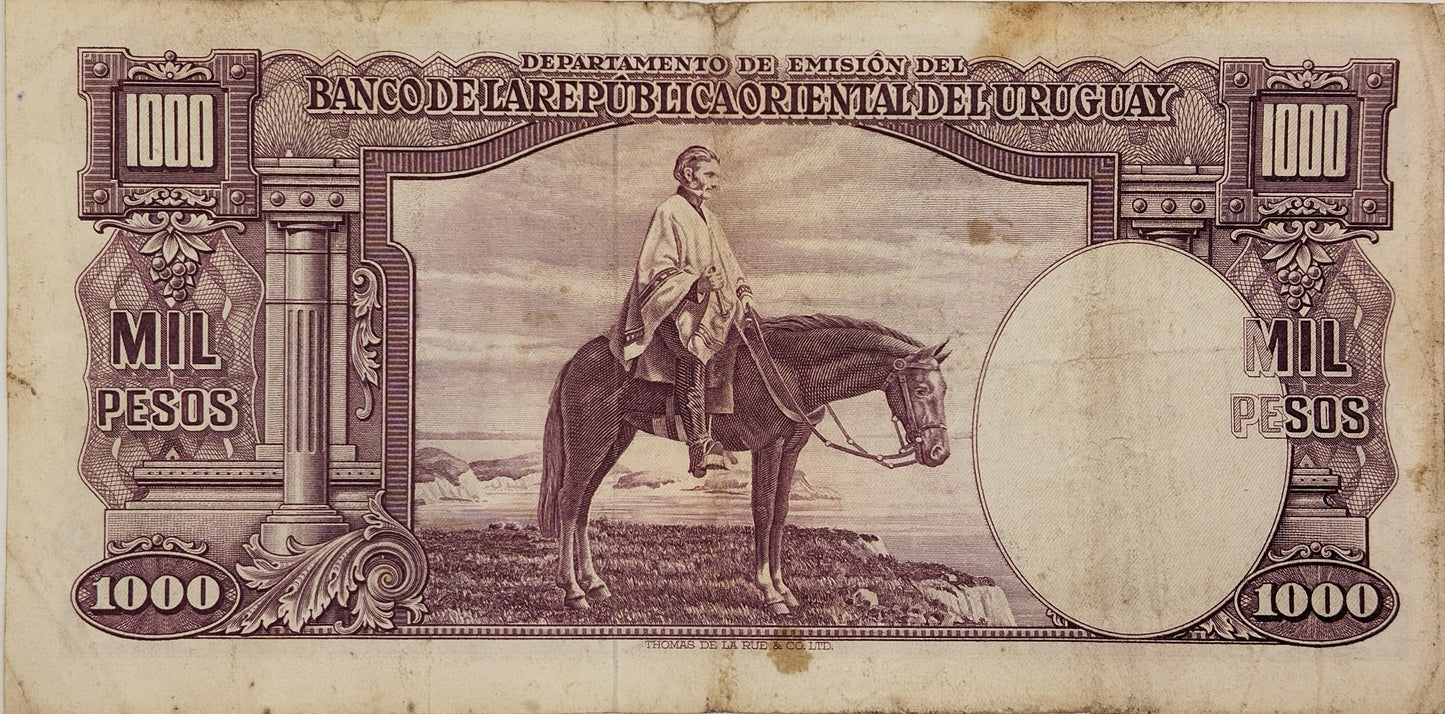 Uruguay - 1939 - 1000 Pesos - 10.IX.14