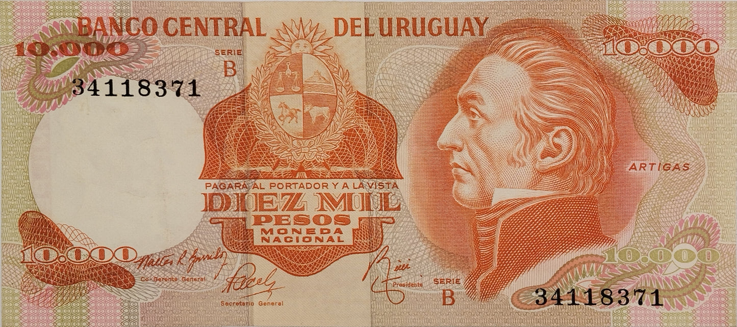 Uruguay - 1974 - 10.000 Pesos - 11.B.1.2 - Sin Circular