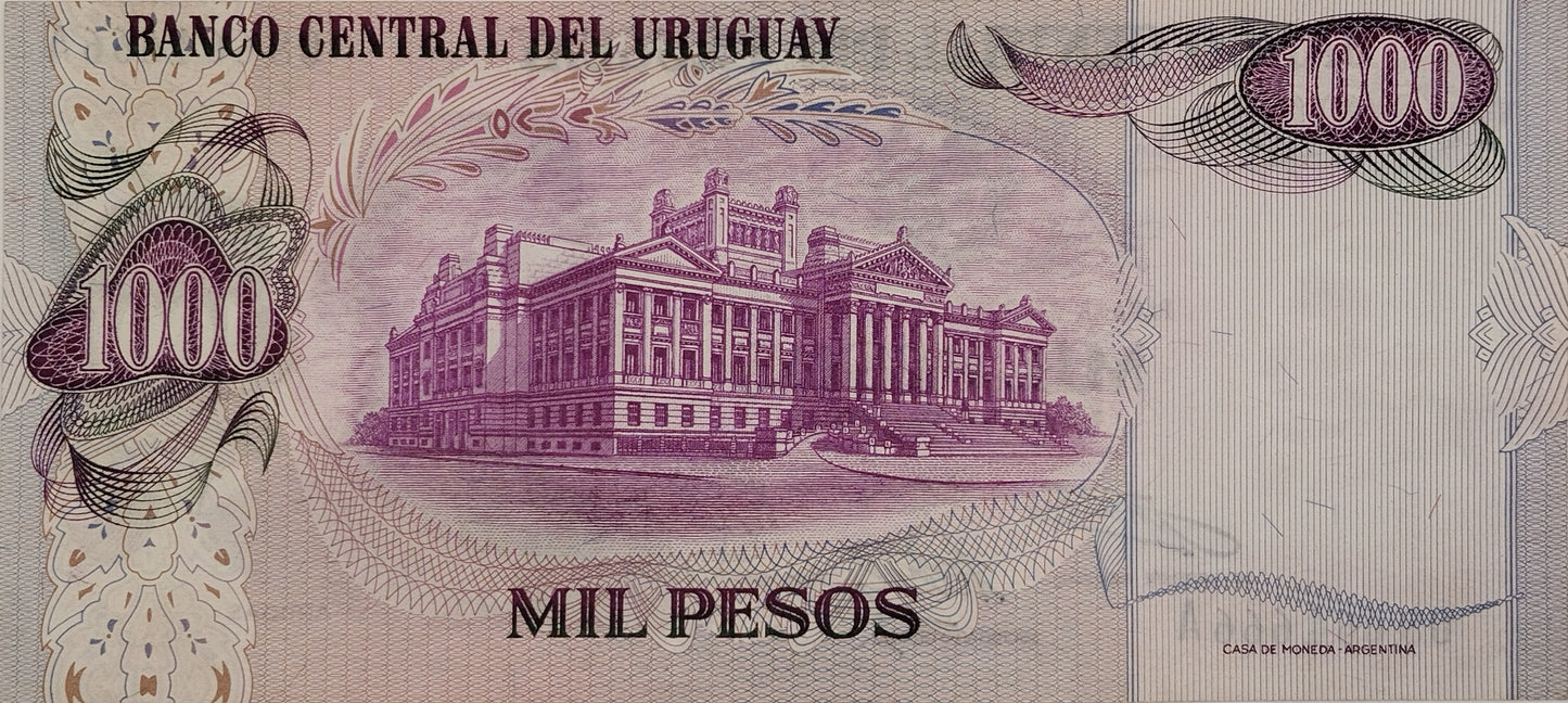 Uruguay - 1974 - 1000 Pesos - 13.A2.2 - Sin Circular